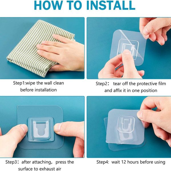 Wall hooks – Ganci da parete adesivi (10 pezzi) slider